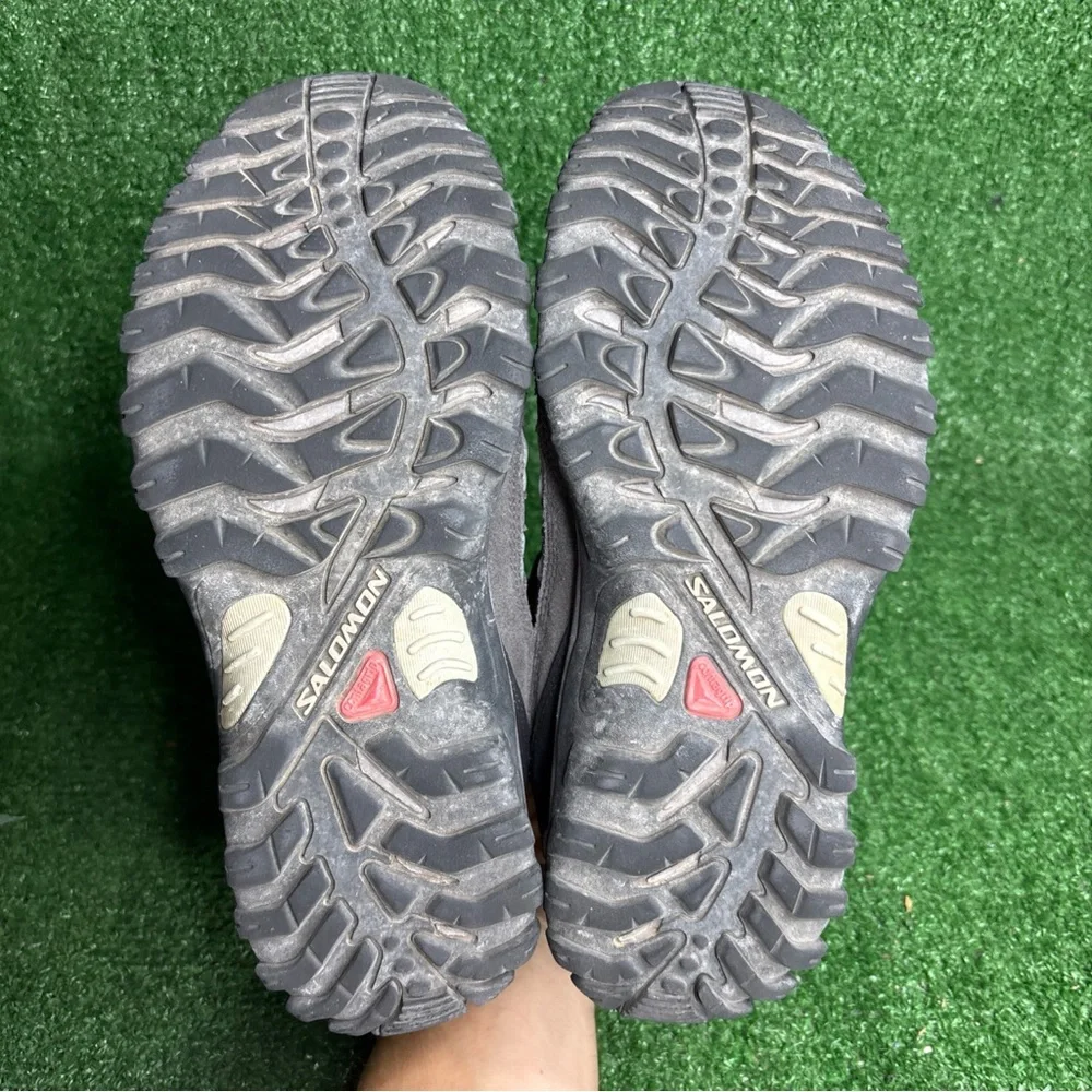Salomon Women's Exit Aero Gray‎ Black Hiking Shoe Contagrip 449168 US Size 8.5